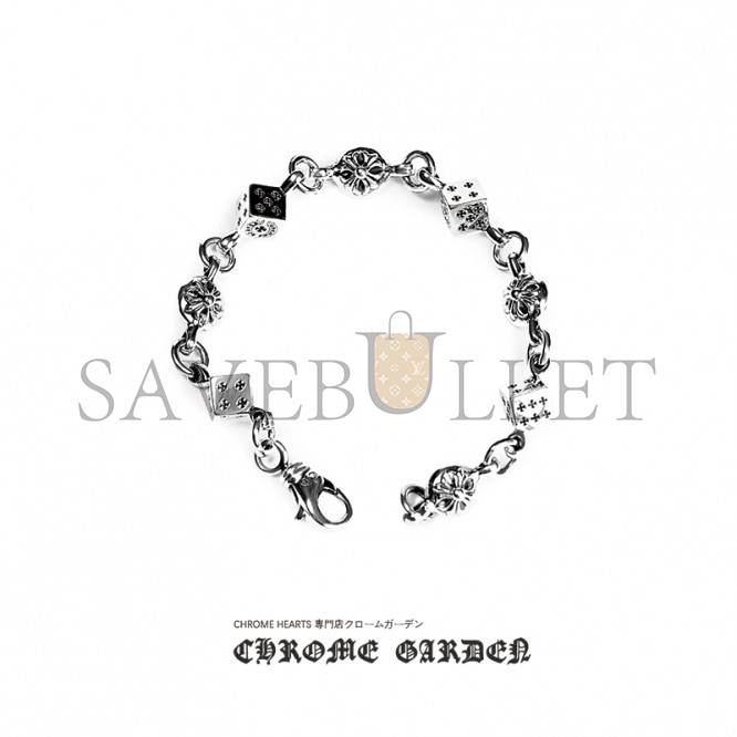 CHROME HEARTS  DICE AND CROSSBALL BRACELET