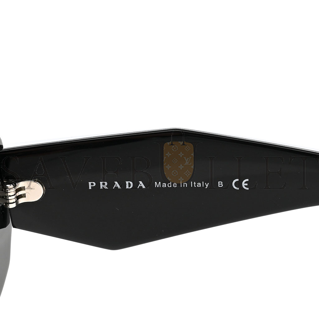 PRADA ACETATE SYMBOLE SUNGLASSES SPR 17W BLACK