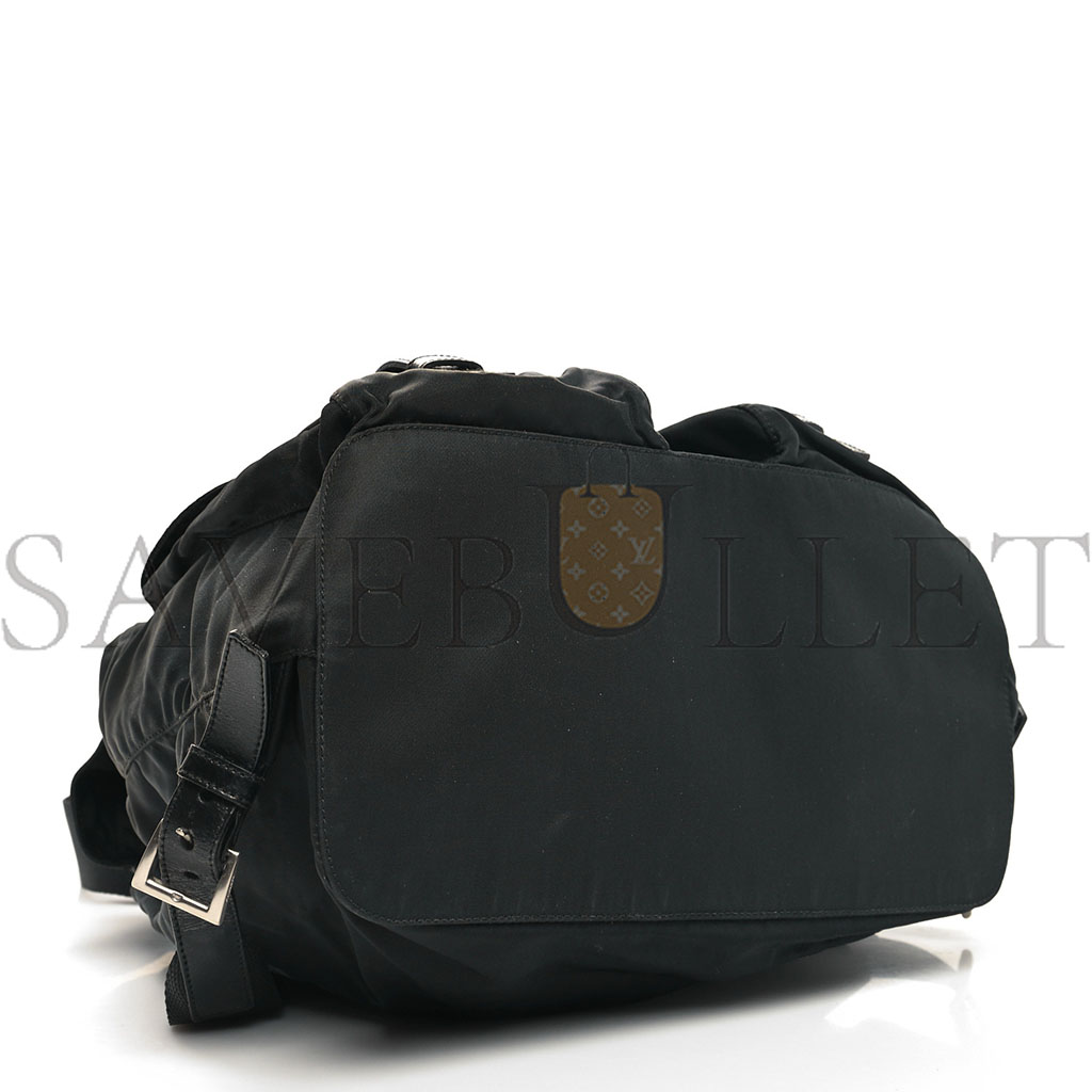 PRADA NYLON VELA MEDIUM BACKPACK BLACK (30*30*14cm)