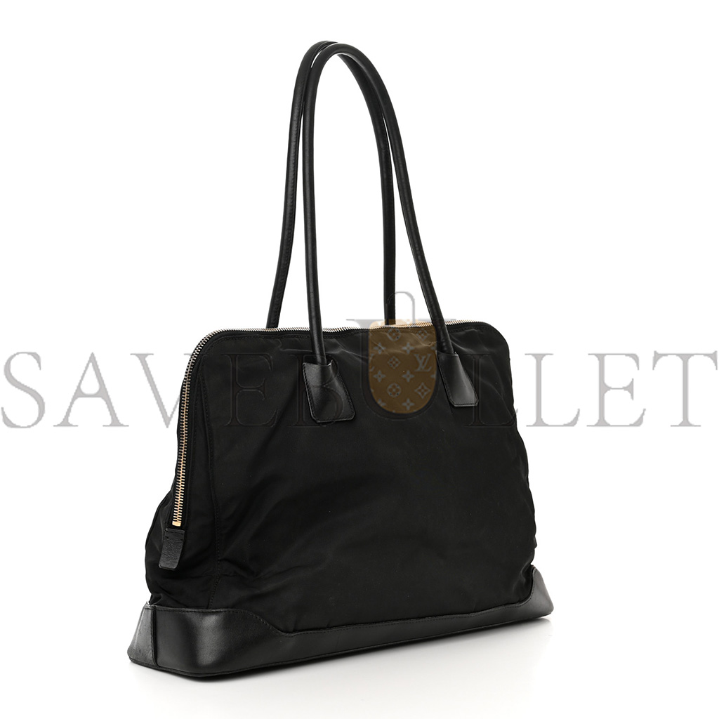 PRADA TESSUTO NYLON CALFSKIN TOTE BLACK (36*27*11cm)