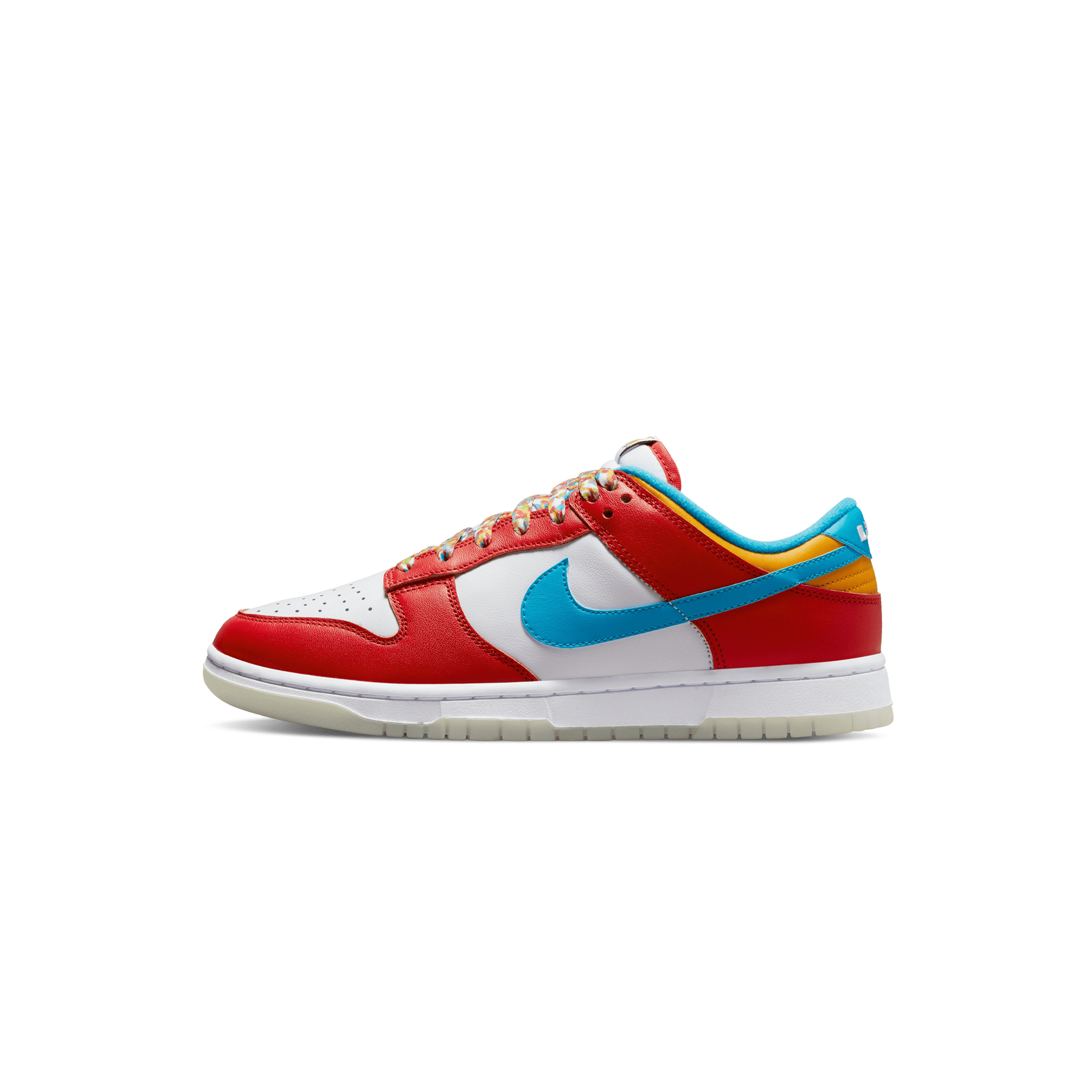 NIKE LEBRON JAMES X NIKE DUNK LOW FRUITY PEBBLES DH8009-600