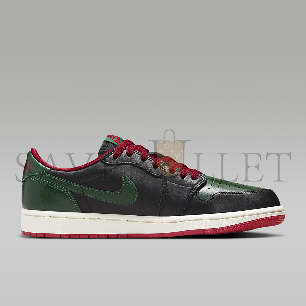 NIKE AIR JORDAN 1 LOW OG BLACK GORGE GREEN CZ0775-036