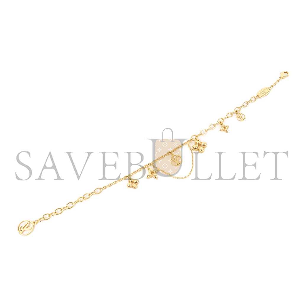 LOUIS VUITTON NECKLACE BLOOMING GOLD M64855