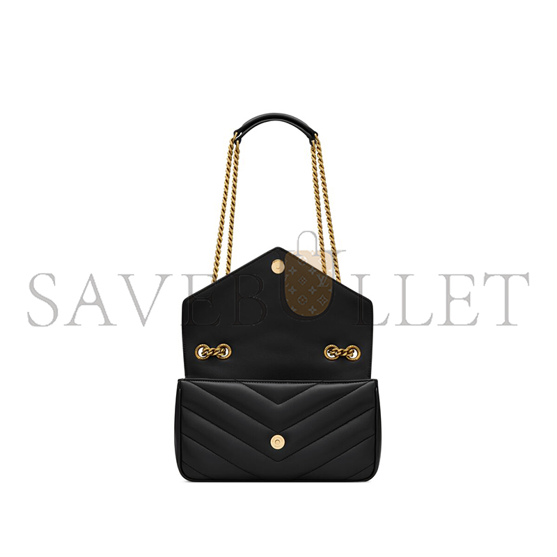 YSL LOULOU SMALL IN MATELASSÉ LAMBSKIN 801437AAEAX1000 (24*14*6cm)