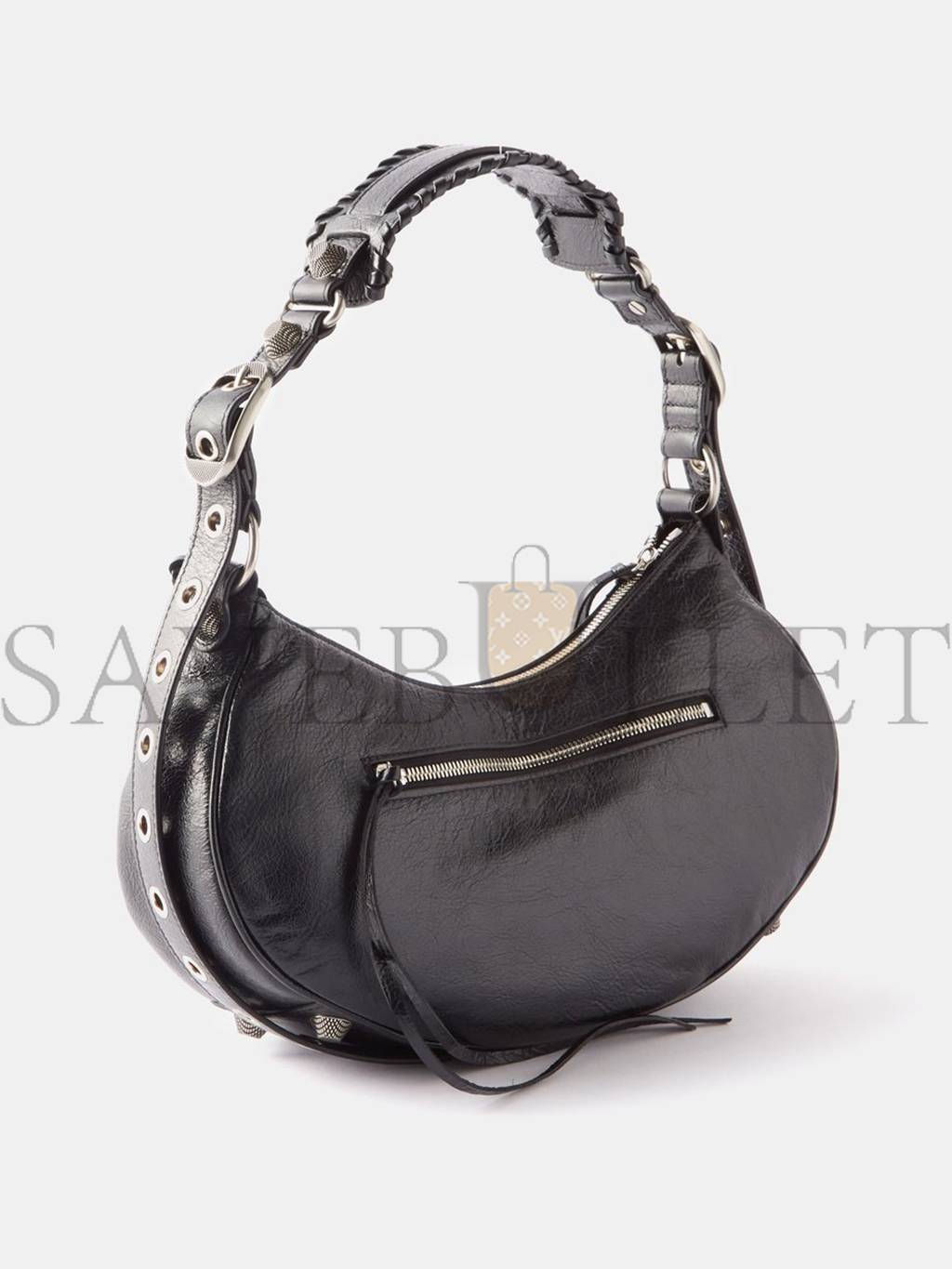 BALENCIAGA BLACK CAGOLE S LEATHER SHOULDER BAG  MATCHESFASHION US (33*14.7*7.8cm)