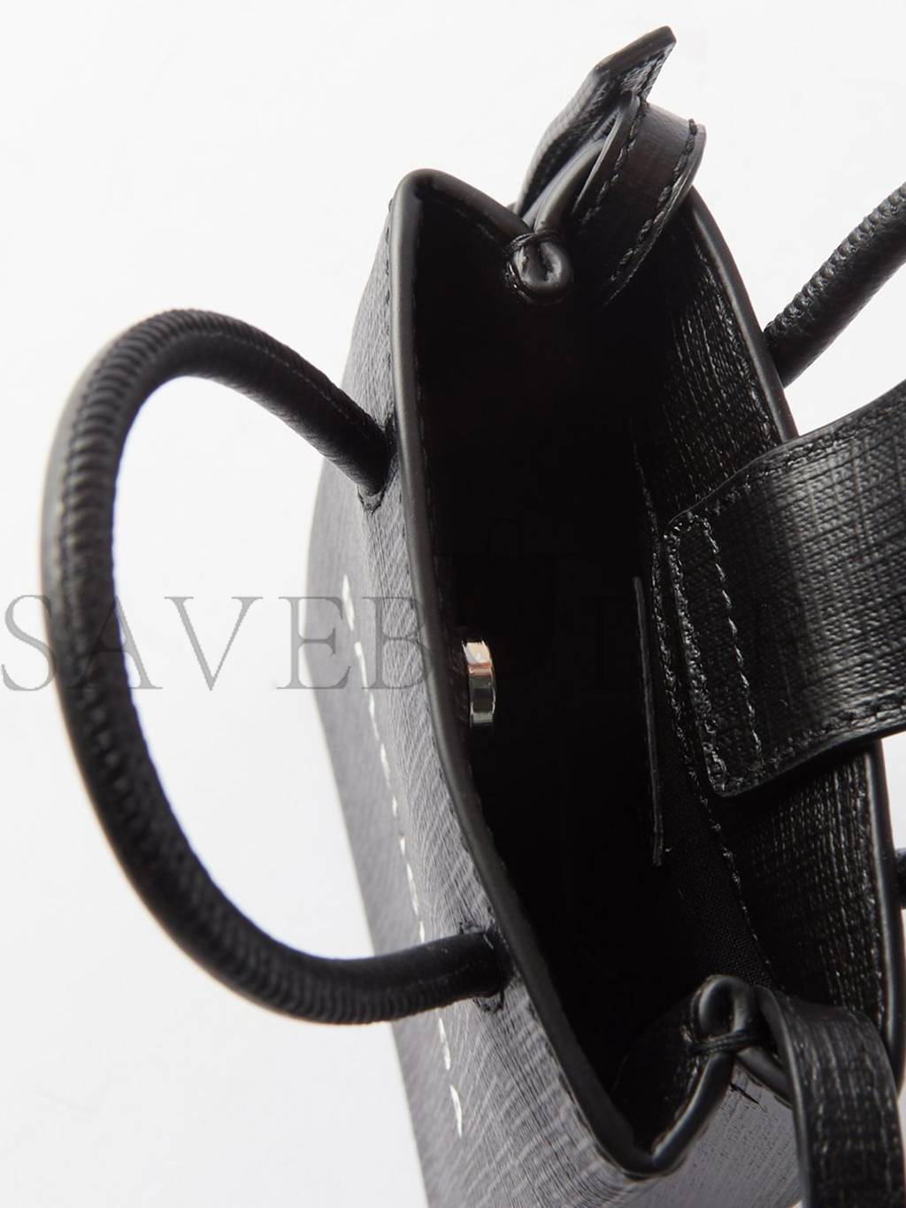 BALENCIAGA BLACK SHOPPING MINI LEATHER CROSS-BODY BAG  MATCHESFASHION US (18*12.4*4.8cm)