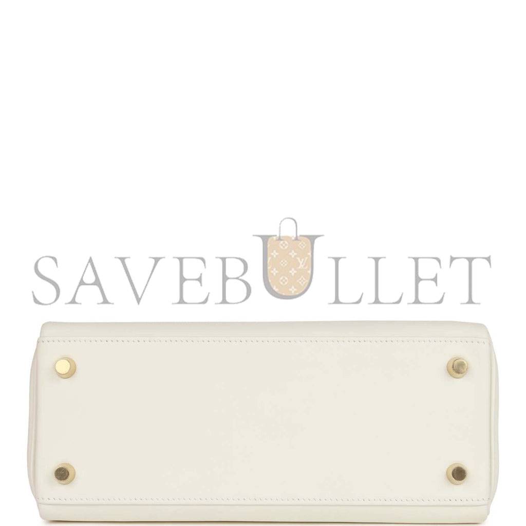 HERMES KELLY RETOURNE 25 MUSHROOM SWIFT GOLD HARDWARE HANDMADE (25*17*7cm)