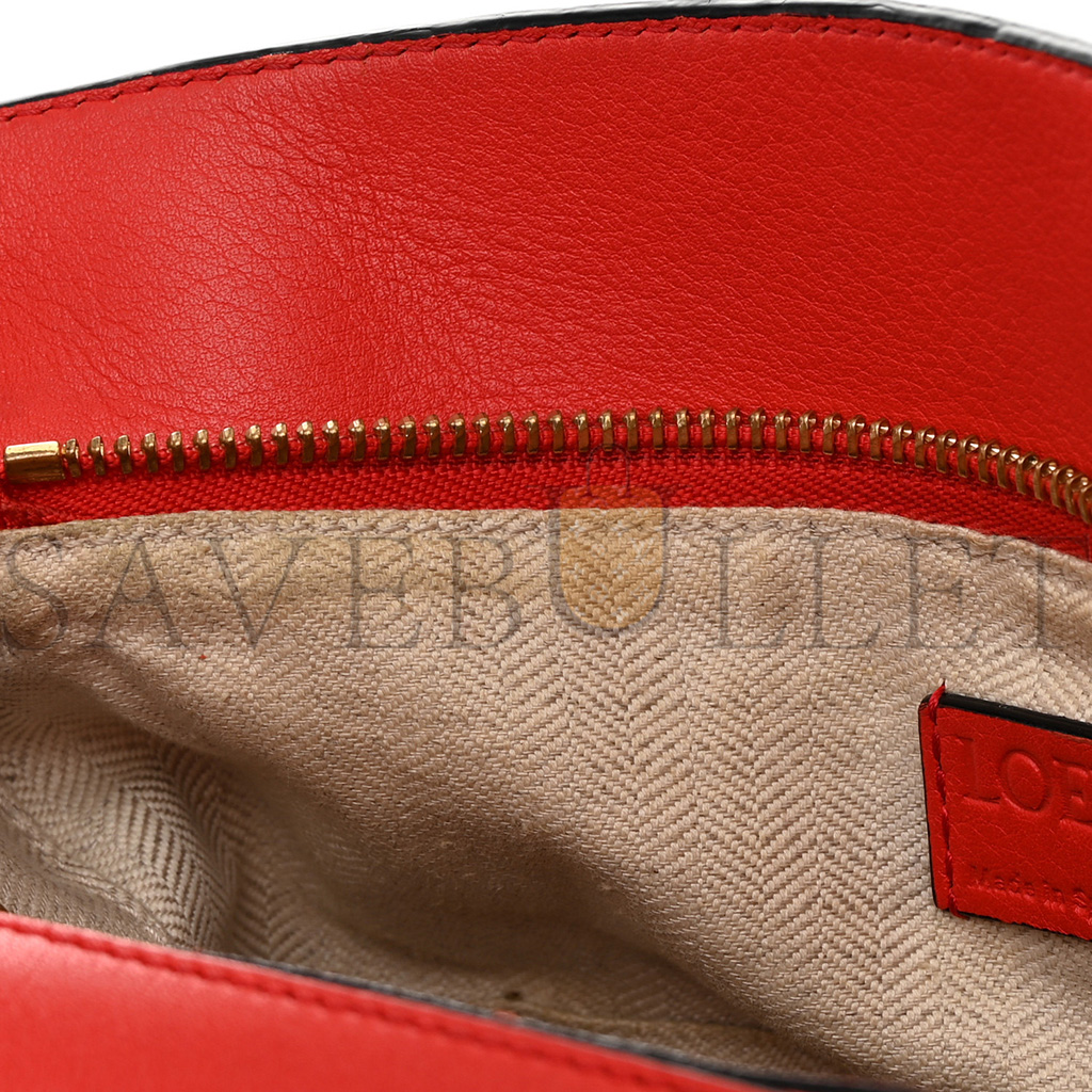 LOEWE CALFSKIN SMALL PUZZLE BAG SCARLET (24*16.5*10.5cm)