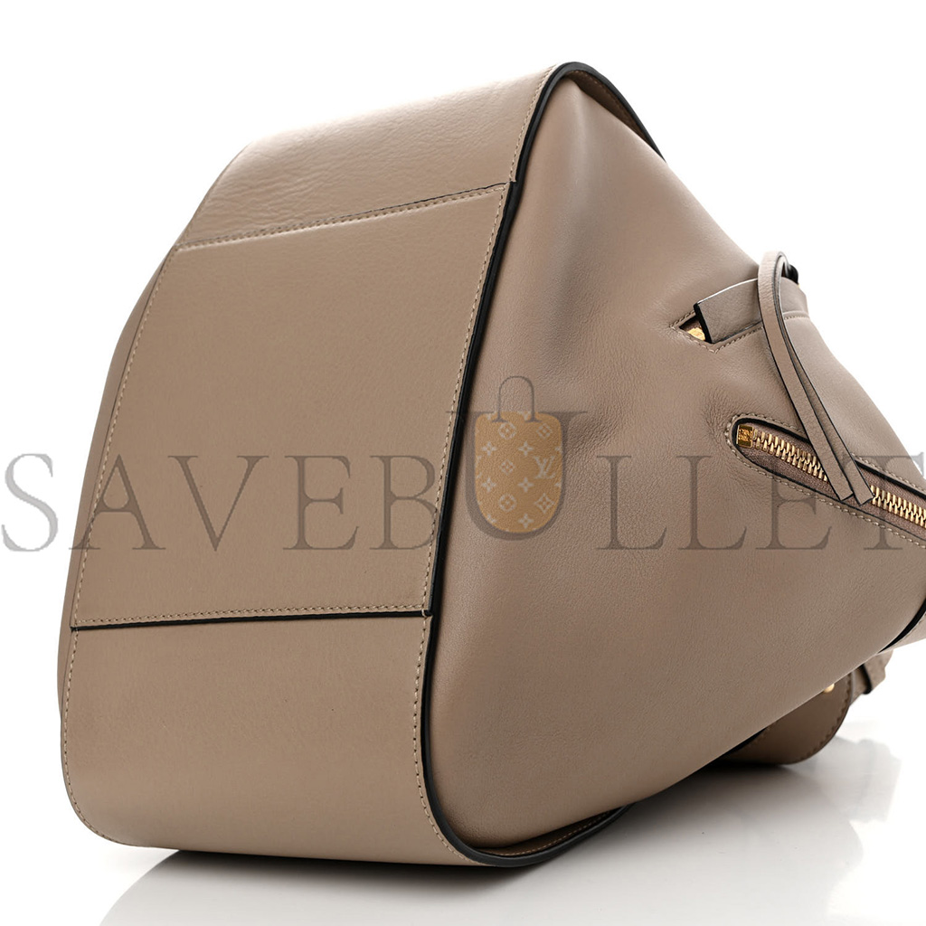 LOEWE CALFSKIN SMALL HAMMOCK SHOULDER BAG SAND (30*25*13.5cm)