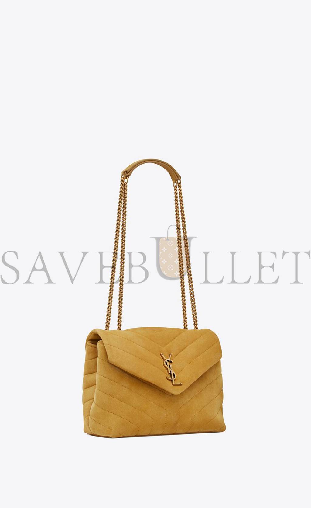 YSL LOULOU SMALL CHAIN BAG IN QUILTED &QUOT;Y&QUOT; SUEDE 4946991U8677314 (23*17*9cm)